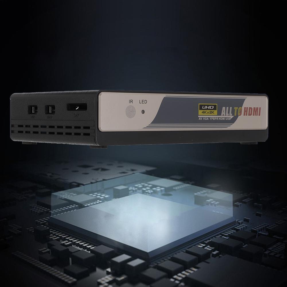 HDMI 4K Scaler Converter Box Поддержка PA NTSC SECAM Color Systems Выход 720P 1080P
