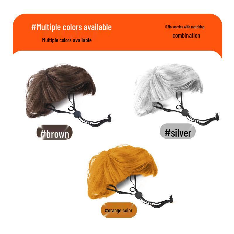 Парики для домашних животных: Забавные головные уборы для кошек и собак с челкой и бобами, идеально подходящие для праздников и маскарада