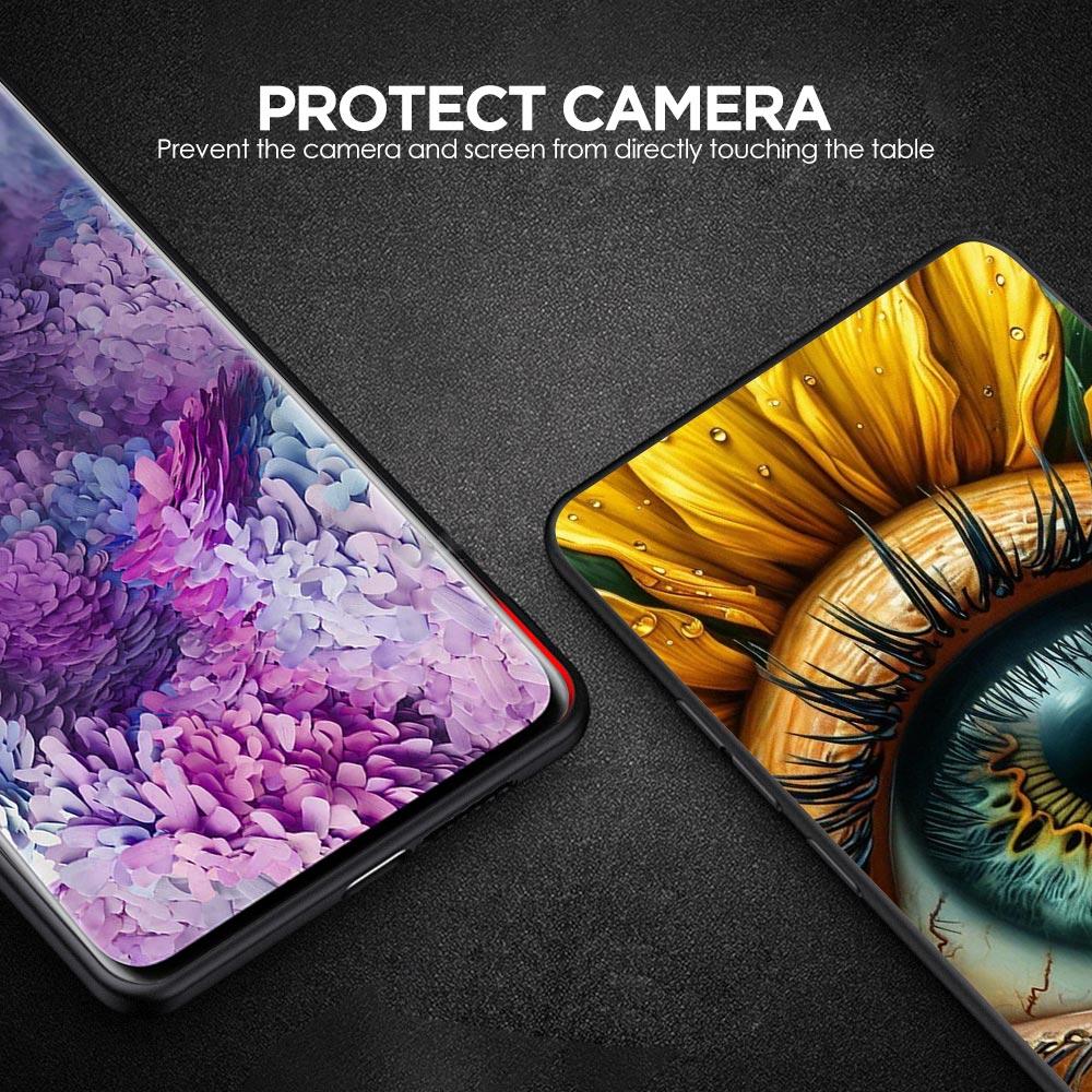 Модный Чехол для Телефона с Накладными Ресницами для Samsung Galaxy A55 A35 A15 A14 A13 A25 A54 A51 A71 A72 A73 A32 A52 A41 5G Мягкий ТПУ Корпус