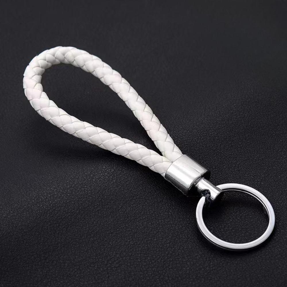 Унисекс DIY искусственная кожа плетеный брелок плетеный веревочный кулон брелок для автомобиля сумка