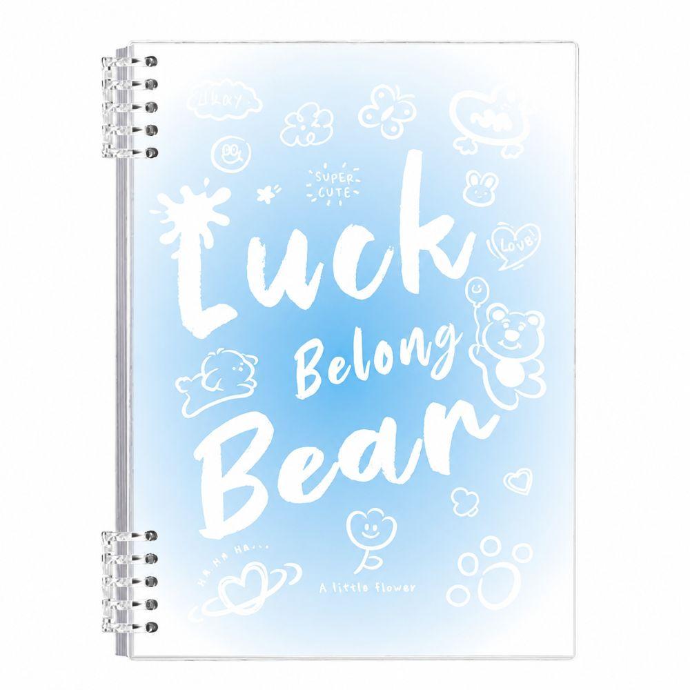 Gradient Color Binder Notebook Detachable Notepad Durable Loose-leaf Notebook  Studnets