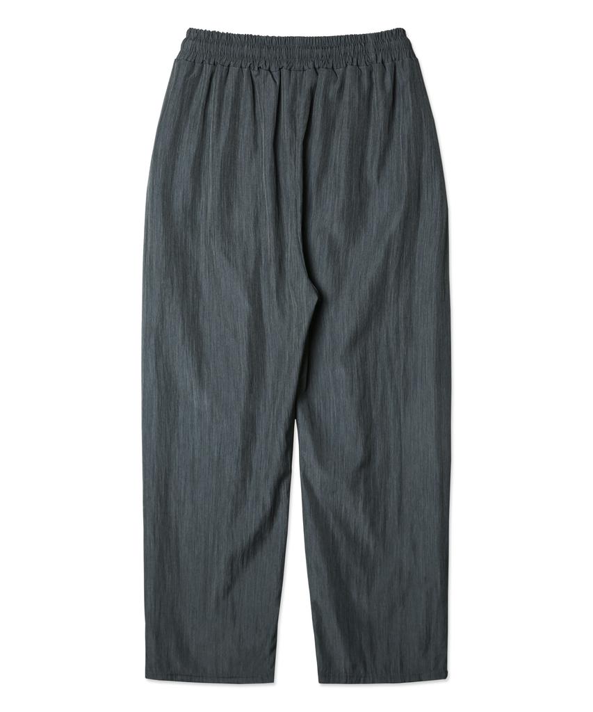 BAKKEN [Feature] Torch Summer Band Single-Pleat Wide Slacks Bk2995_Charcoal