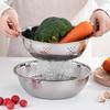 Stainless Steel Rice Washing Basin Set
