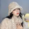 Женская осенне-зимняя теплая шапка плюшевая шляпа-ведро рыбака EMA