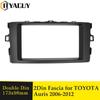 Double Din Fascia Stereo Plate Car Radio Surround Panel For TOYOTA Auris 2006-2012 DVD Player Refitting Frame Dash Bezel Fascias