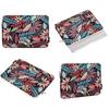 13" Laptop Case with Colorful Leaf Print - Black