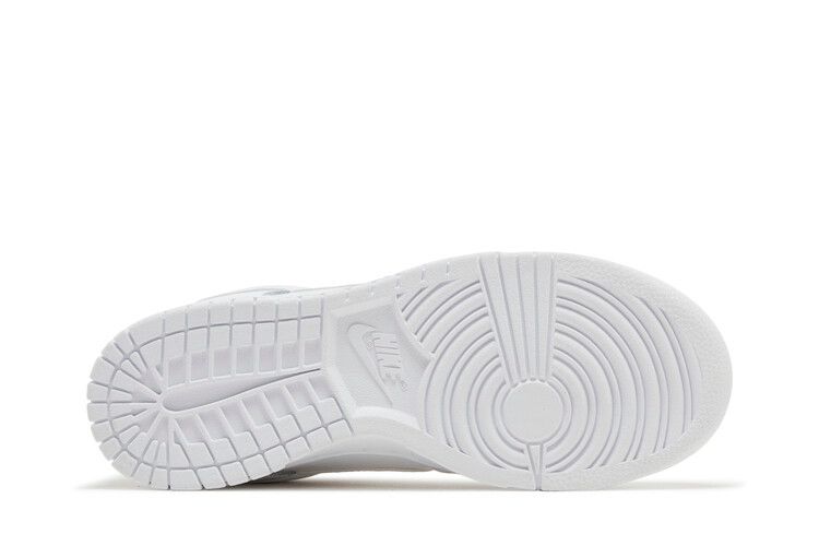 Женские кроссовки Nike Dunk Low SE Just Do It Белые с радужным эффектом (Женский) Белый/Белый/Белый/Белый