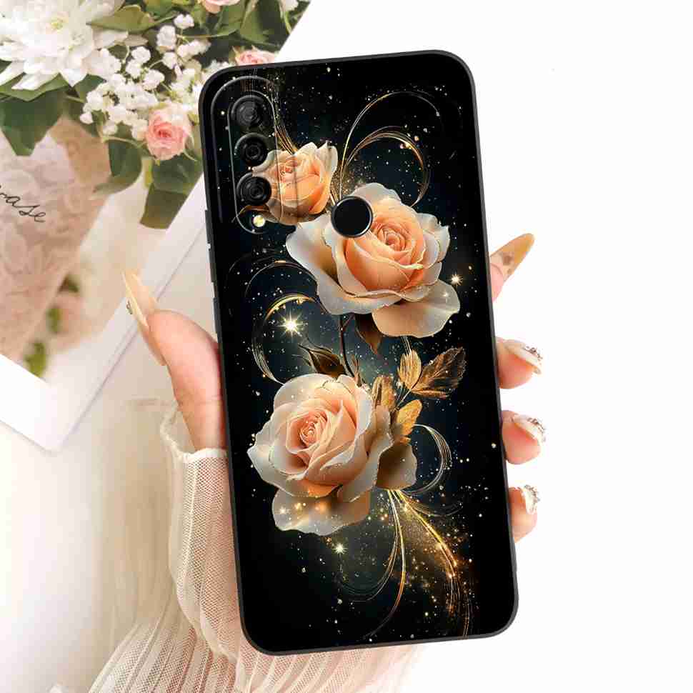 Cute Cartoon Cover For Huawei P30 lite Case 6.15" P30lite Soft Silicone Phone Case For Huawei Nova 4e Nova4e Matte Back Cover