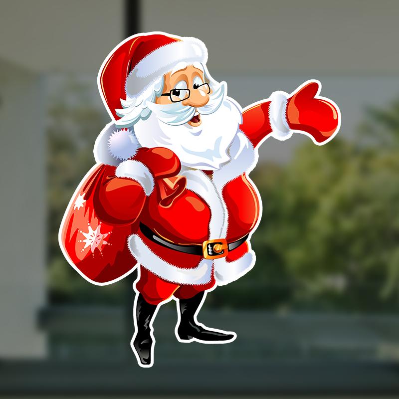 Самоклеящаяся наклейка с Рождеством, автомобильная наклейка, водонепроницаемые автодекоры