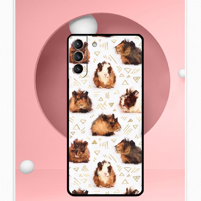 Cute Cartoon Guinea Pig Cover For Samsung Galaxy S23 S24 Ultra S8 S9 S10 S22 Plus Note 10 20 Ultra S20 S21 FE Case