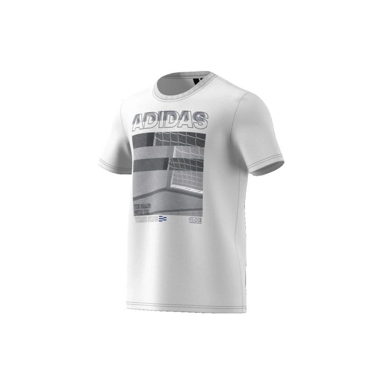 adidas Mh Photo Tee Training Спортивные мужские топы с круглым вырезом с короткими рукавами, белые ED7287