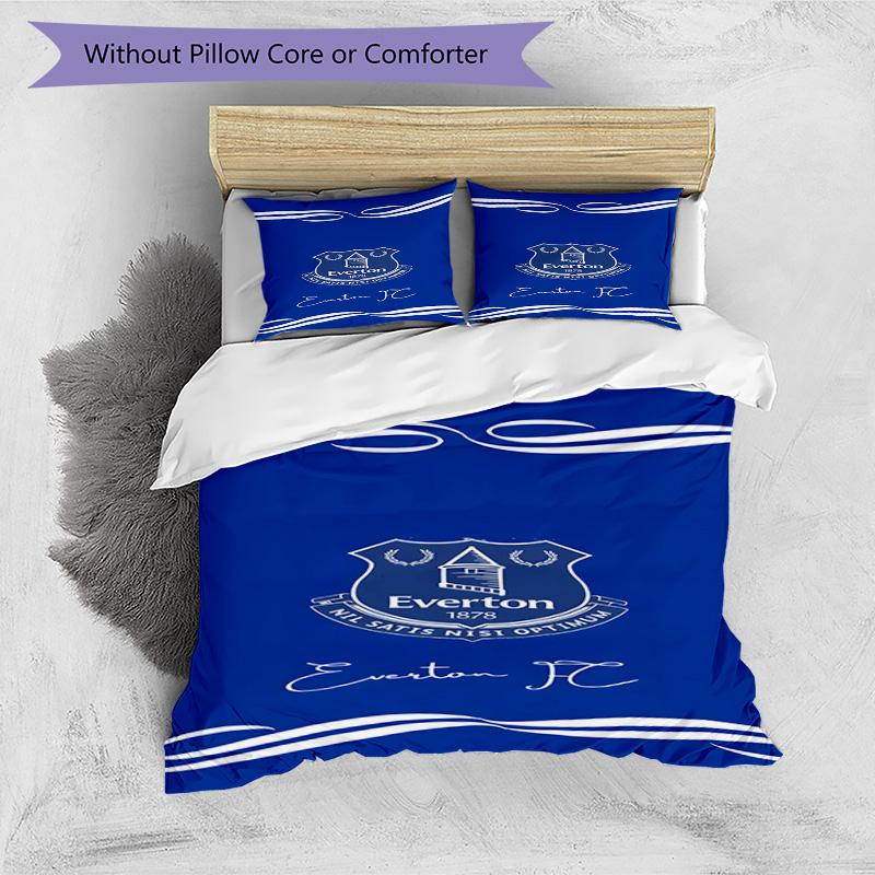 Fc Crest Design Printed Pattern Duvet Cover Set – includes 1 duvet cover and 2 matching pillowcases Bedroom decor Christmas gifts