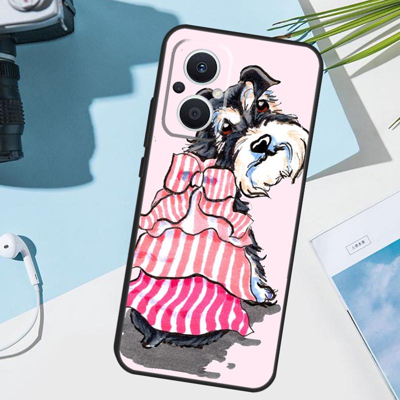 Miniature Schnauzer dog art Phone Case For OPPO Find X6 X3 Pro X2 Neo X5 Lite Reno 7 3 2Z 4Z 5Z 8T 4 5 6 8 Lite Cover