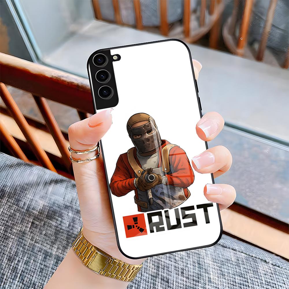 Чехол для телефона RUST Game для Samsung A25 A13 A33 5G A54 A36 A35 A56 A52 A14 Ударопрочная стеклянная крышка