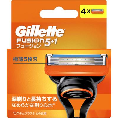 Gillette Fusion руководство, 4 сменных лезвия Мужские сменные лезвия Бритвы для мужчин Поместите использованное лезвие в пустое место в футляре и