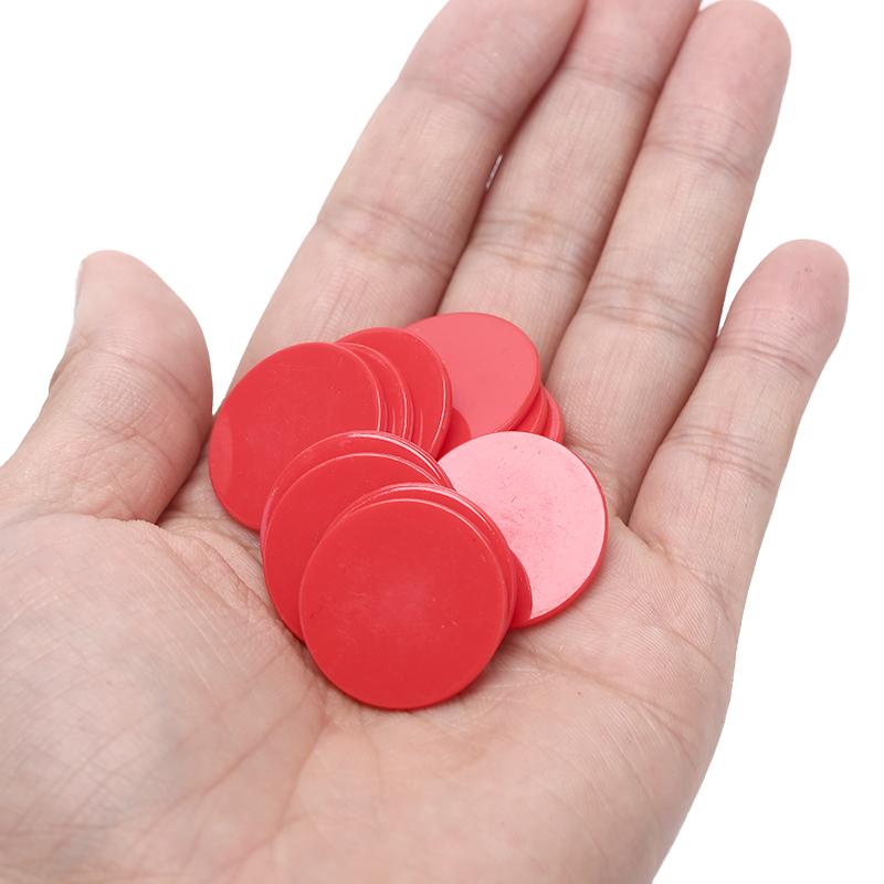 100 шт. 25 мм фишки для покера, фишки для игры в бинго, пластиковые карты для игр