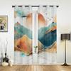Abstract Mountains Window Curtains For Living Room Luxury Bedroom Decor Drapes Kitchen Window Treatments Curtains