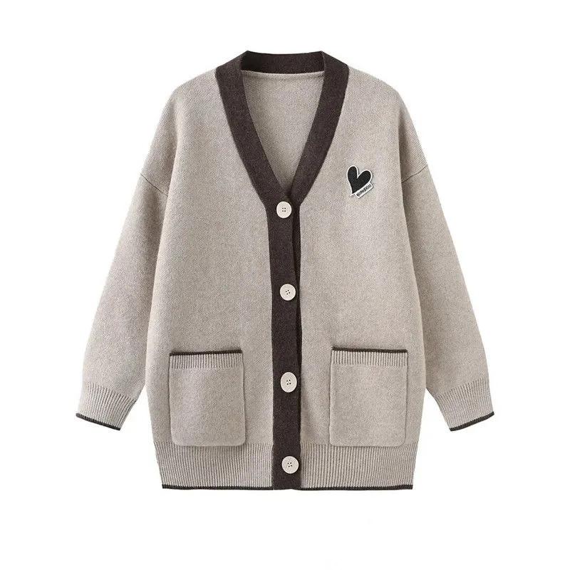 Вязаная куртка-кардиган, женская осенне-зимняя утолщенная теплая повседневная эластичная куртка-свитер, универсальная повседневная удобная куртка