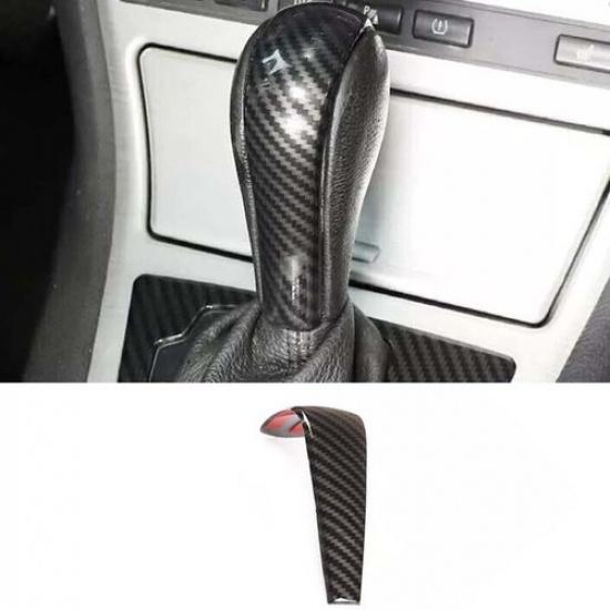 Cover Trim 2006-2010 Carbon Fiber For BMW X3 E83 Central Console Gear Shift Knob