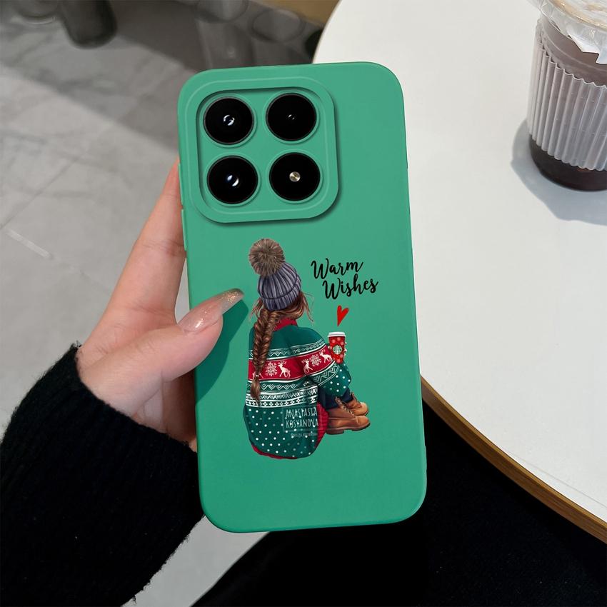 Модный силиконовый чехол для телефона для Xiaomi 17 14 14T 15 15T Pro Poco C71 C75 M7 M8 F7 F8 Премиальный противоскользящий прочный корпус для Xiaomi Capa