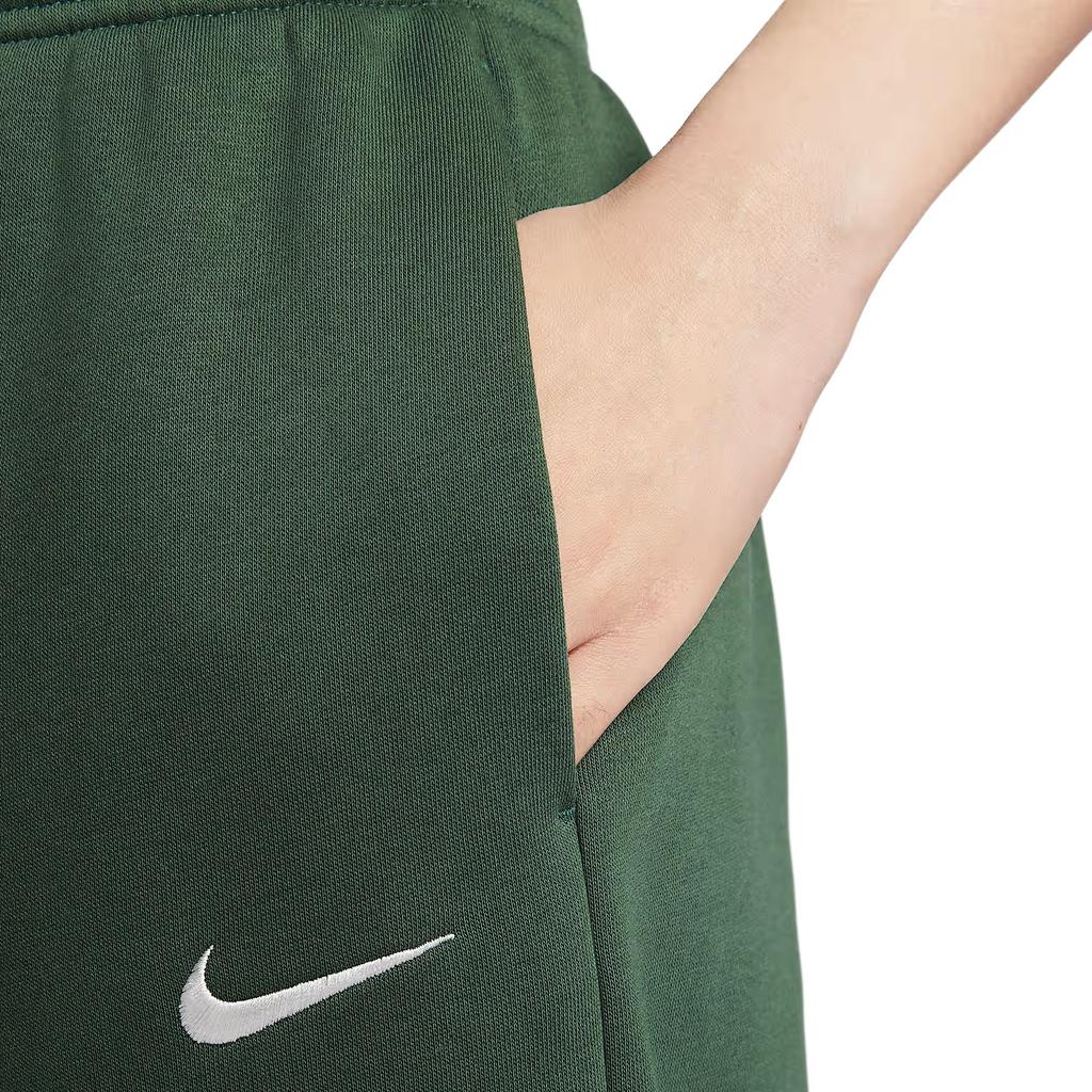 Nike Спортивная одежда Однотонные трикотажные спортивные брюки с высокой посадкой и кулиской Женские брюки FZ5997-323