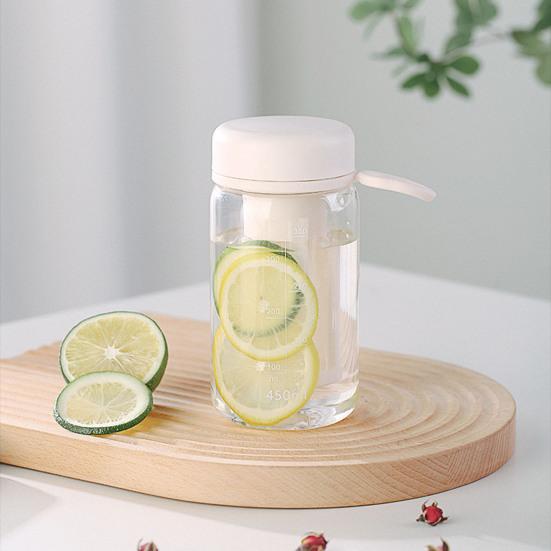 450/600ML Cold Brew Cup with Scale Filter Food Grade Large Capacity Portable Travel Tea Bottle Cold Brew Coffee Maker Jar