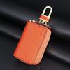 Lychee Pattern Car Key Protection Case Genuine Leather Car Key Wallet  Business Use