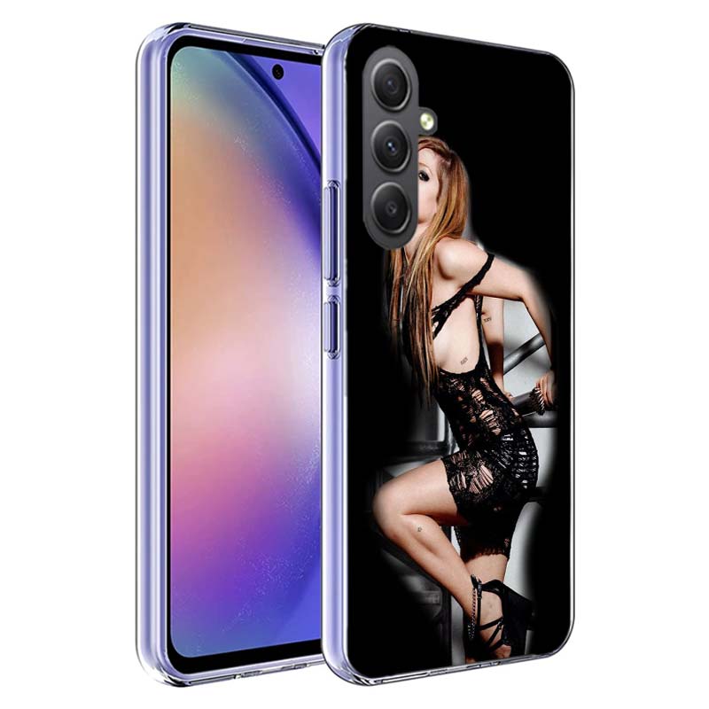Чехол для телефона Avril Lavigne для Samsung A17 A37 A57 A07 A16 A26 A36 A56 A06 A02S A12 A22 A32 A52S A04S A14 A24 A34 A54 A03 A