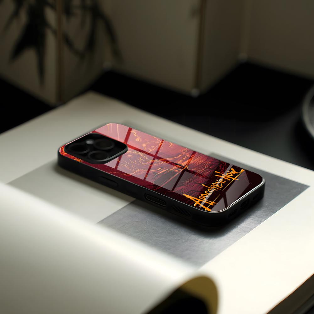 A-Апокалипсис Сегодня Чехол Для Телефона Стекло Для IPhone17 Air 16 Креативная Концепция 15 17 14 Pro Max 13 12 11 X XS XR Plus Для Samsung S 26