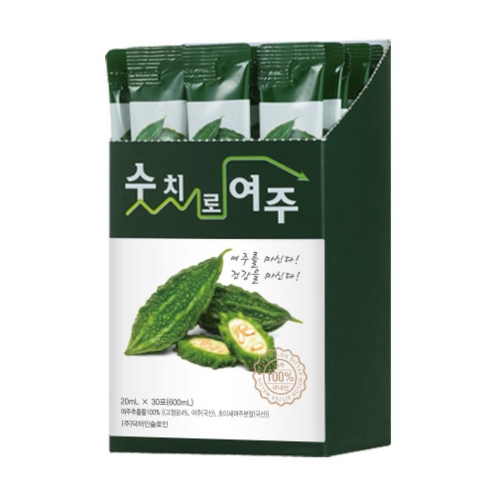 Sutchiro Bitter Melon Juice, Korea's Highest Concentration, Pesticide-Free Bitter Melon Juice, Convenient Stick Type, 1 Box (20ml x 30 pouches) 600ml