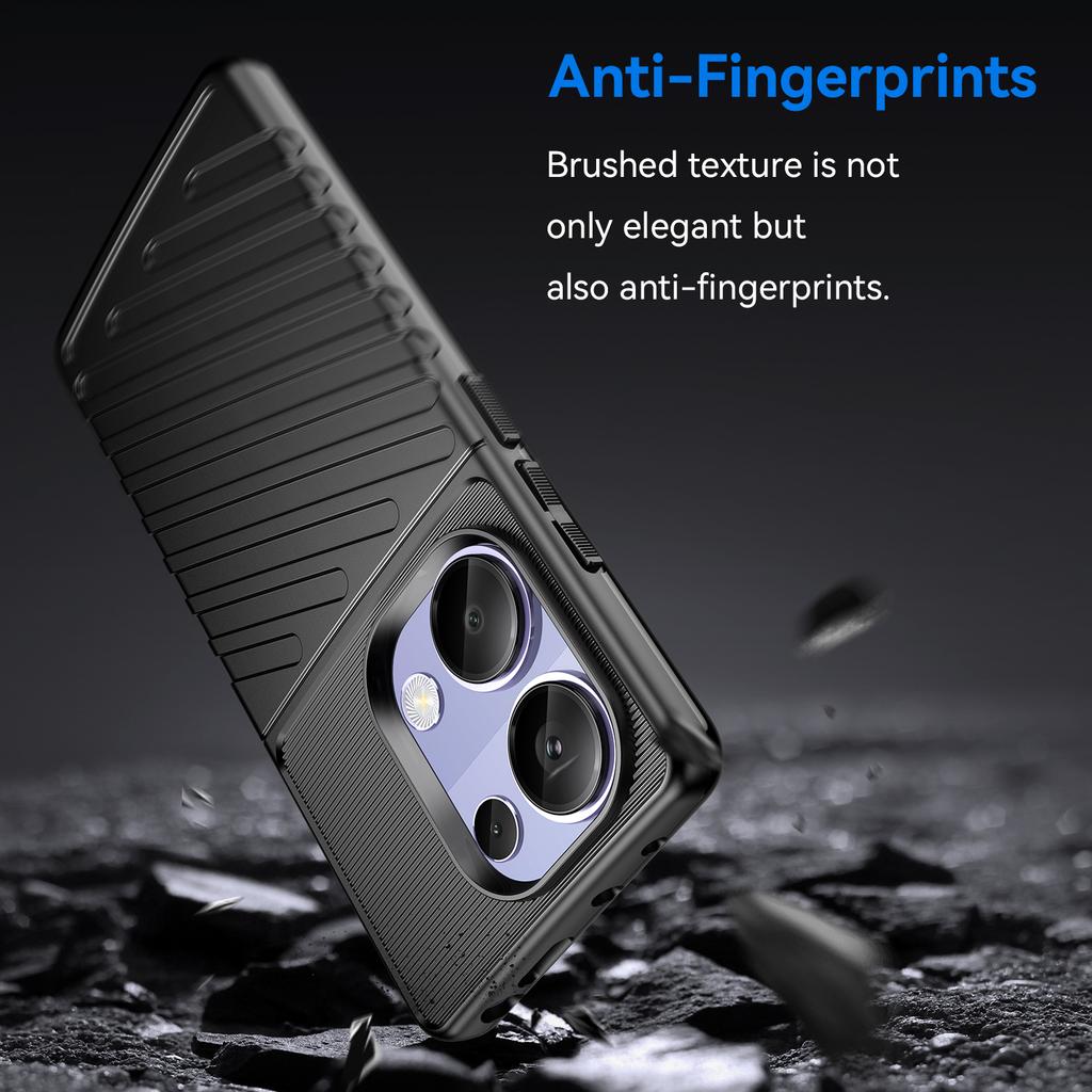 Thunder Series For Xiaomi Redmi Note 13 Pro 4G/Poco M6 Pro 4G TPU Case Twill Texture Phone Back Cover