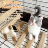 40 Inch Cat Ladder Indoor Climbing Bridge Frame Connected Cat Nest Kitten Paw Grinding Supplies Pet Trainers Animal Lovers