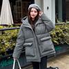 Winter New Cotton-padded Clothes Hooded Women's Versatile Fashion Loose Cotton-padded Jackets