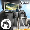 4pcs Multifunctional Car Seat Back Hook Double Head Phone Hanger Headrest Hanging Bag Storage Hanger Car Interior Accessories