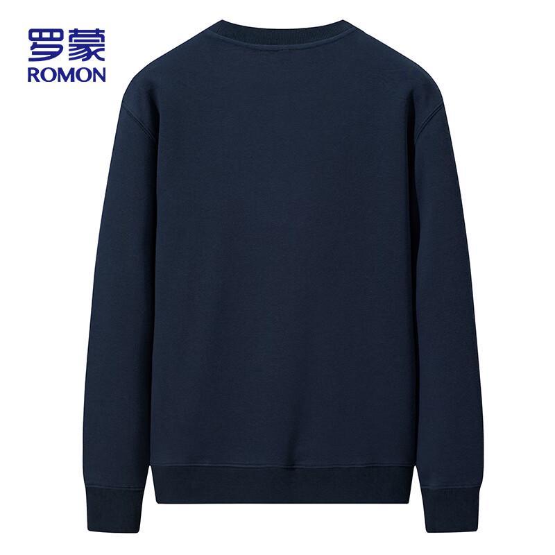 ROMON Men's Casual Pullover Round Neck Sweatshirt