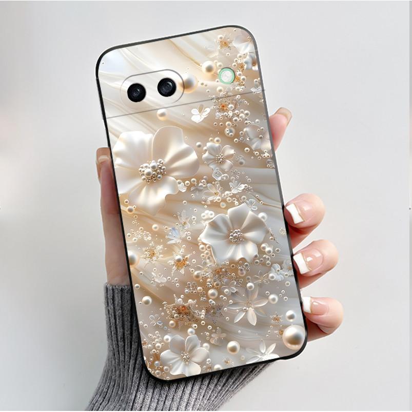 Luxury Fashion Butterfly Flower Silicone Soft Phone Case For Google Pixel 8A 7A 6A Thin Slim Back Cover Shell Shockproof Cases