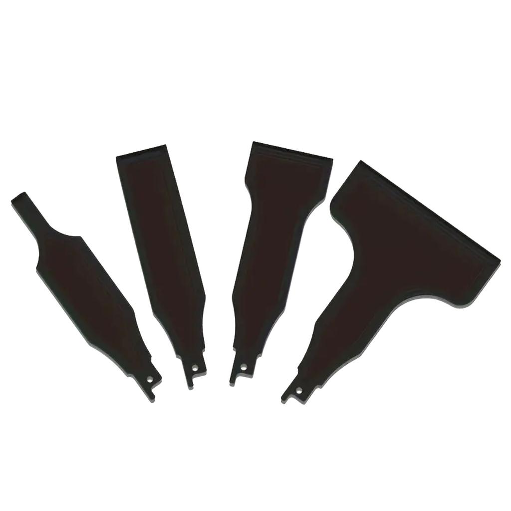 4-piece Steel Reciprocating Saw Shovel For Removing Tile Glue, And Mortar, Cleaning, Cleans Floors And Walls