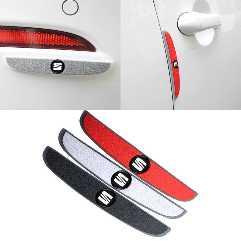 ydsh2 Car door window edge anti-collision sticker carbon fiber protection sticker For Seat leon fr mk2 mk3 lbiza Altea Accessories