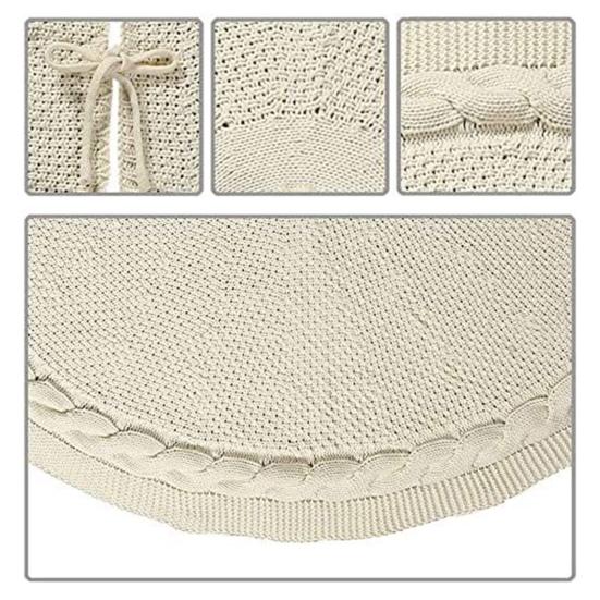 Вязаная юбка в виде рождественской елки, плетеная веревка, вязаное рождественское украшение для праздничной фермерской домашней вечеринки