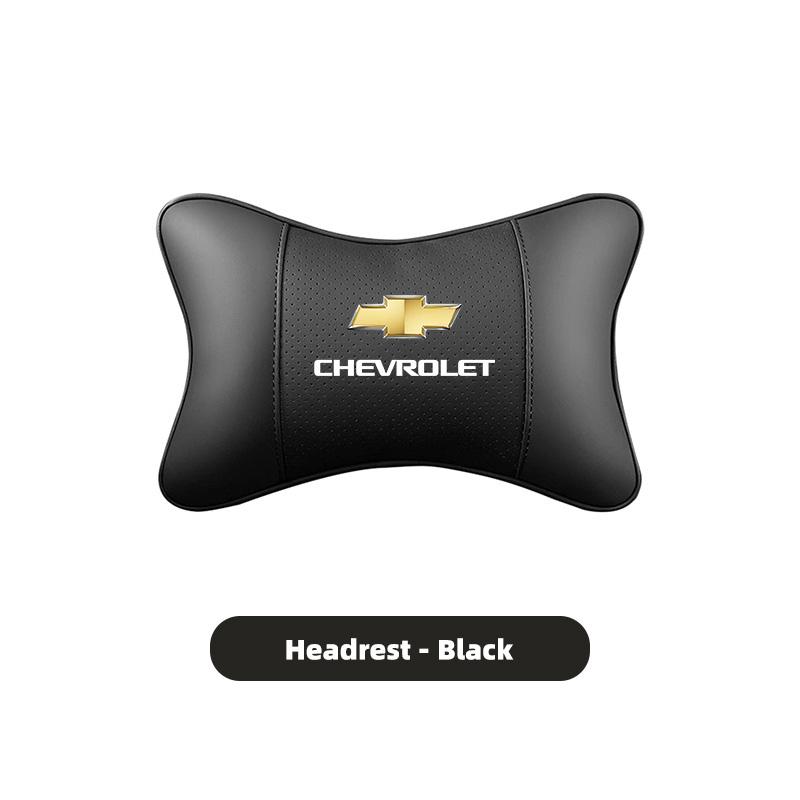 Car Leather Seat Headrest Neck Pillow Head Cushioning For Chevrolet Cruze Spark Captiva Suburban Camaro Malibu Silverado Tahoe