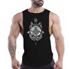 Four Seasons Adult Men'S Fitness Outdoor Crew Neck Vest Spades A Pattern 2d Printed Breathable Quick Drying Sleeveless Shirt