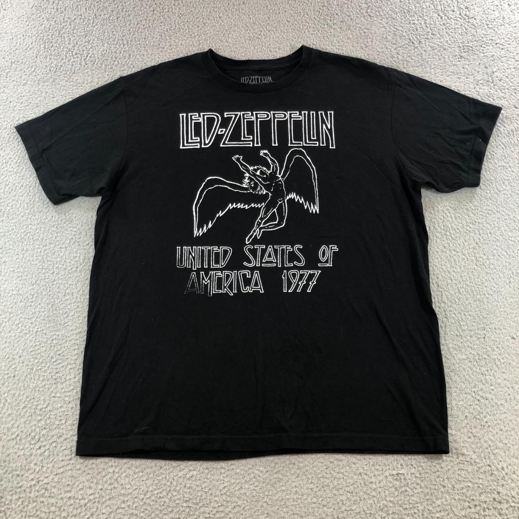 Led Zeppelin T shirt mens L black rock band tee music Unisex T-Shirt