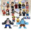 Коллекционный набор игрушек One Piece Король пиратов Шанкс Белоус Эйс Сабо Кошмарный Луффи и Манки Д.. Конструктор Луффи