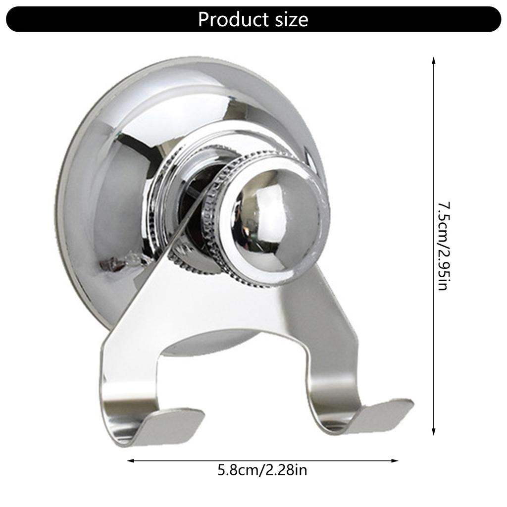 Упаковка из 2 крючков с вакуумными присосками. Практичные крючки с присосками из нержавеющей стали для стеклянных, зеркальных, плиточных поверхностей в доме.