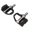 2Pcs Road Bike Self Locking Pedals Engineering Plastics Adjustable Bicycle Accessories with Lock Plates