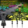 1/2/4 PCS Solar Pathway Lights Outdoor LED Lamp with Warm/Colored Light Solar Garden Lights Landscape Lawn Lamp for Yard Patio