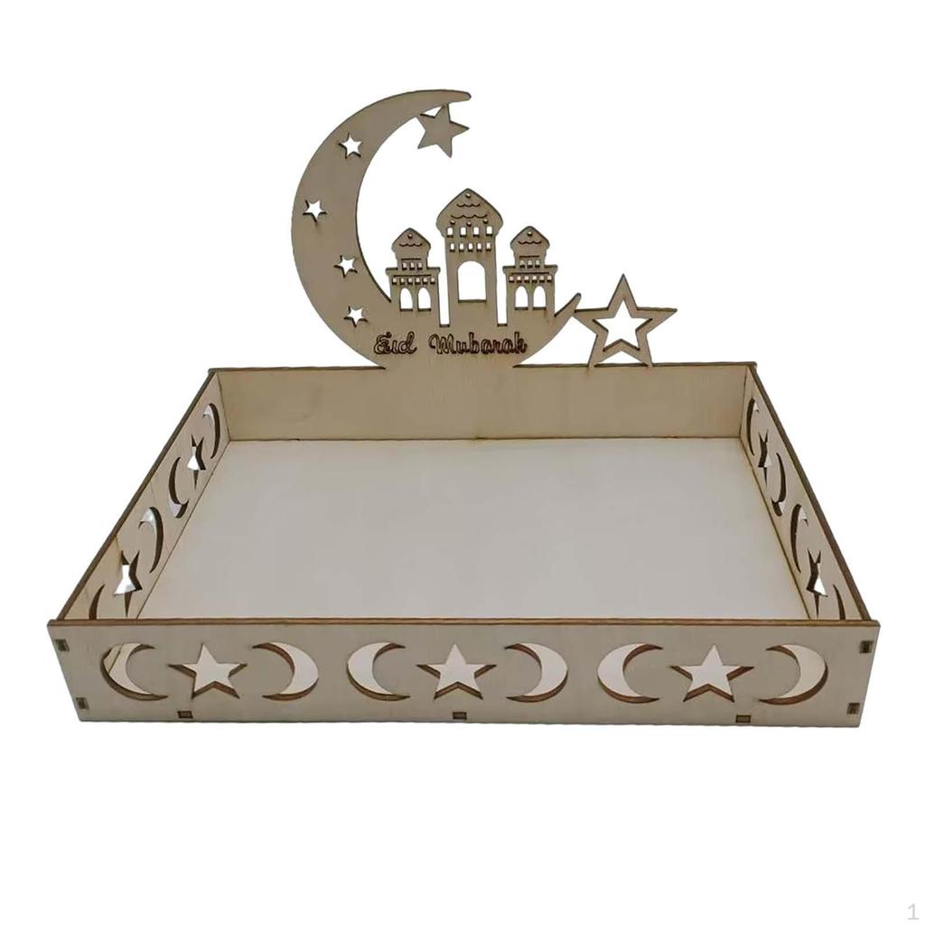 Ид украшения исламский поднос Рамадан DIY сервировка десертная тарелка праздничные принадлежности