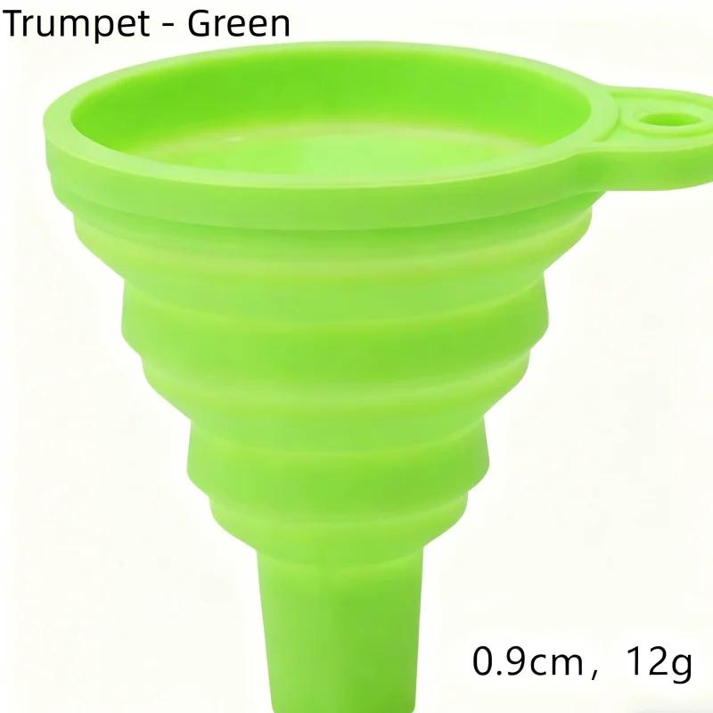 Food Grade Silicone Collapsible Funnel Set, 1/3/5/10pcs Mix S/M/L Sizes for Filling Bottles, Kitchen Liquid Transfer Tool for Sm