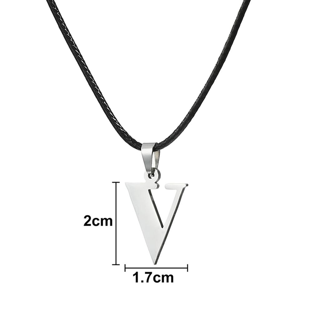 Новое ожерелье с инициалами от А до Я из нержавеющей стали, 26 английских букв, для мужчин и женщин, персонализированные ювелирные изделия, подарки