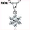 Ожерелье с подвеской в виде снежинки Weihua: Модные посеребренные украшения для женщин, идеальный креативный подарок для подруг или лучших подруг.